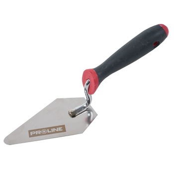 Mistrie inox triunghi-tesita Proline, maner gumat, 160 x 100 mm Mistrie inox triunghi-tesita Proline, maner gumat, 160 x 100 mm