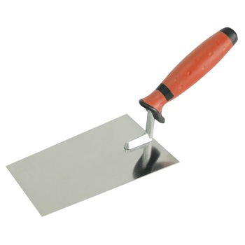 Mistrie inox trapezoidala Polonia, maner gumat, 160 x 110 x 90 mm Mistrie inox trapezoidala Polonia, maner gumat, 160 x 110 x 90 mm