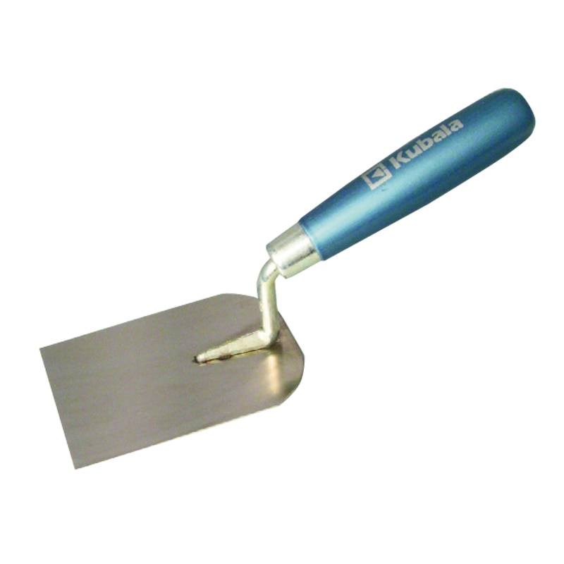 Mistrie inox dreapta Kubala, maner lemn, 100 x 60 mm