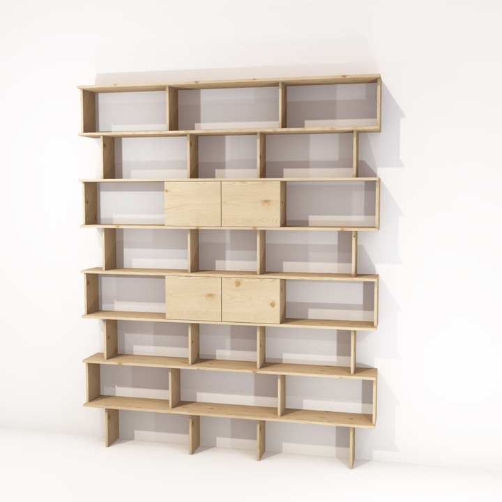 SHELFIE Helsinki 264 DUO 2.0 natúr borovi fenyő polc