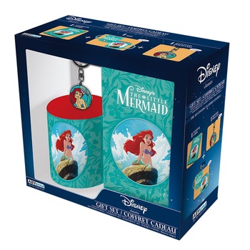 Pachet cana DISNEY Mica Sirena, 320ml + breloc + jurnal Pachet cana DISNEY Mica Sirena, 320ml + breloc + jurnal