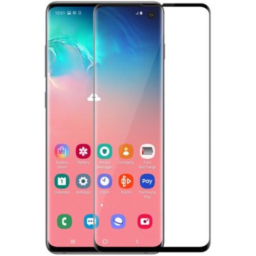 Folie Sticla Curbata Samsung Galaxy S10 Full Face Negru