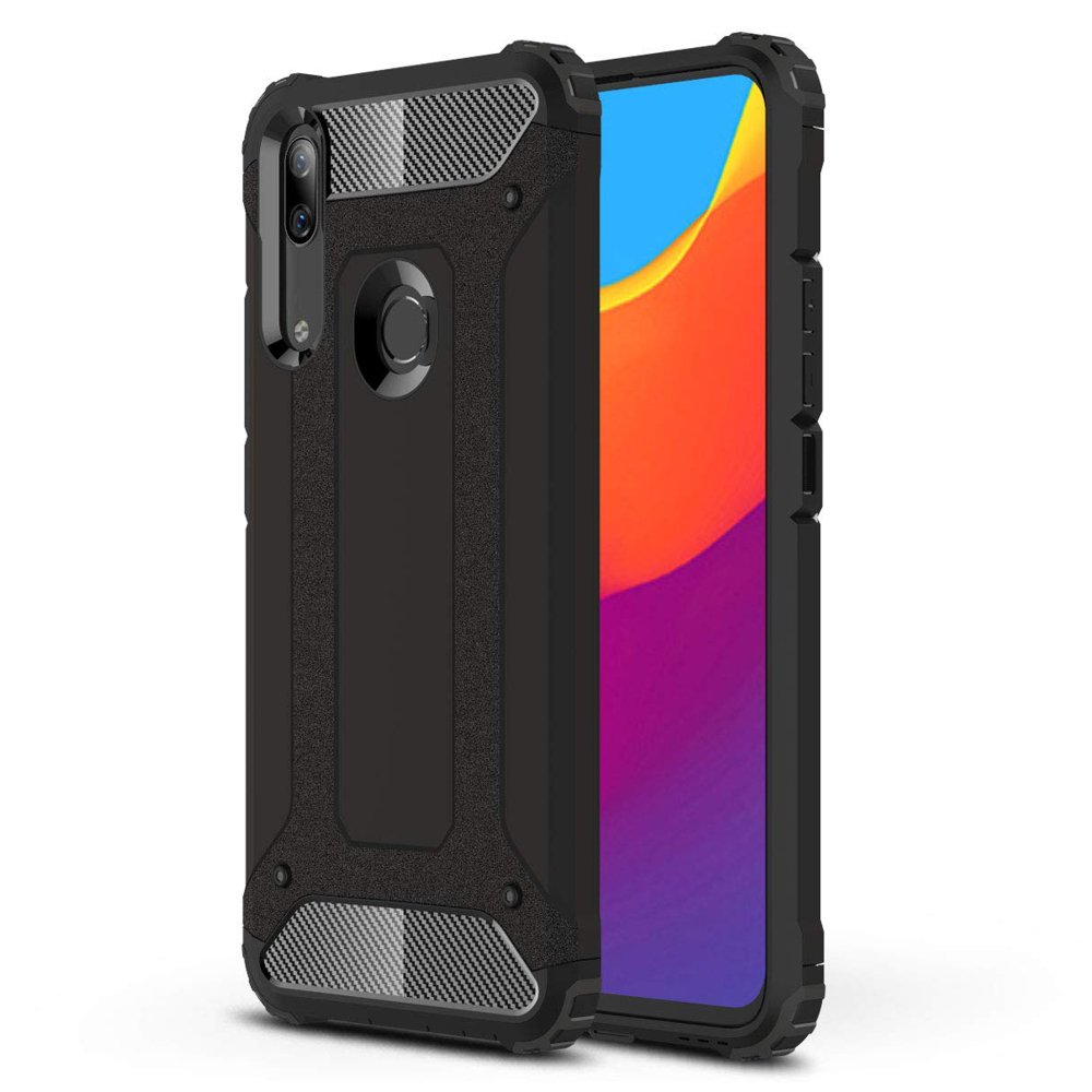 Lemontti Husa Hybrid Armor compatibila cu Huawei P Smart Z, Negru