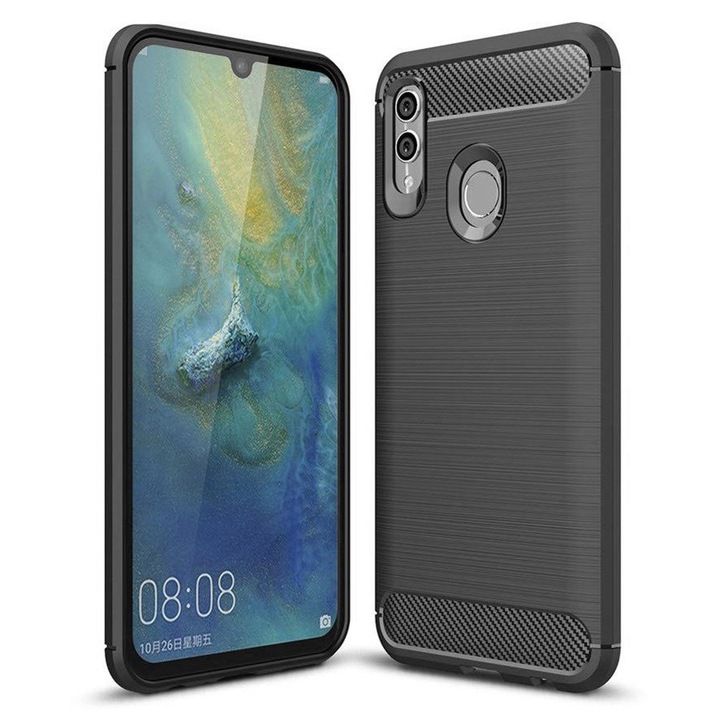 Carbon Bush TPU tok Samsung Galaxy A60 telefonhoz - fekete KP19396