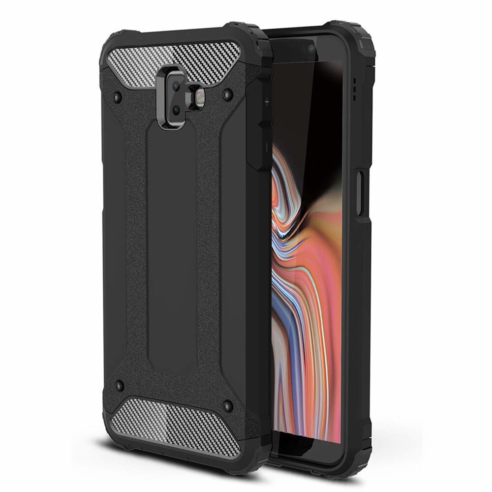 Husa Hybrid Armor, Hurtel, pentru Samsung Galaxy J6 Plus 2018, Negru