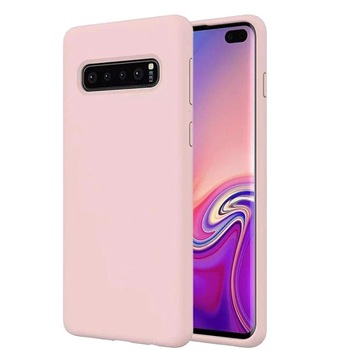 Husa silicon antisoc cu microfibra in interior Samsung Galaxy S10 Plus , Roz Husa silicon antisoc cu microfibra in interior Samsung Galaxy S10 Plus , Roz