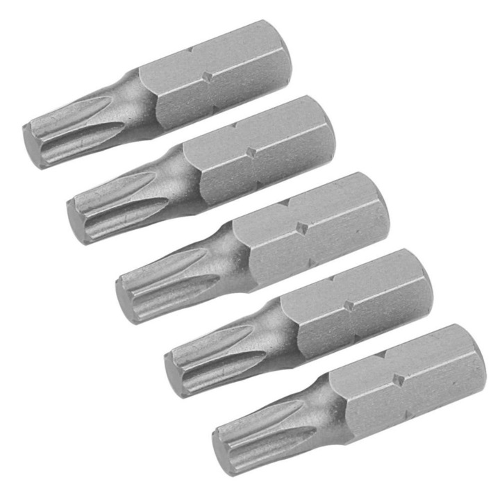 Комплект накрайници от 5 части, S2 25 mm,, T30, S2