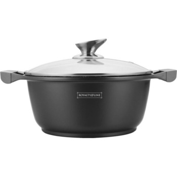 Cratita Aluminiu interior Marmorat,capac sticla,3.8 Litri, 24 cm Cratita Aluminiu interior Marmorat,capac sticla,3.8 Litri, 24 cm