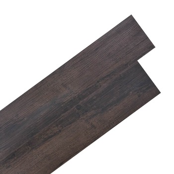Placi pardoseala autoadezive, maro inchis, 5,02 m², 2 mm, PVC Placi pardoseala autoadezive, maro inchis, 5,02 m², 2 mm, PVC