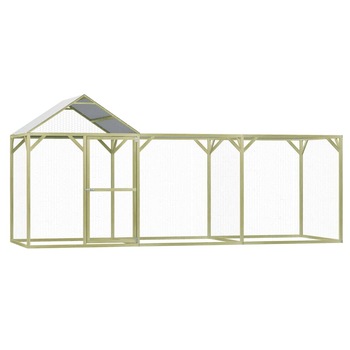 Cotet pentru pasari, 4,5 x 1,5 x 2 m, lemn de pin tratat Cotet pentru pasari, 4,5 x 1,5 x 2 m, lemn de pin tratat
