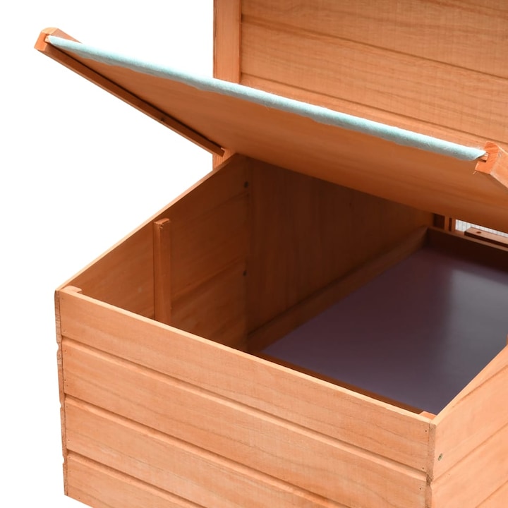 vidaXL tömör fenyő- és jegenyefa tyúkketrec 170 x 81 x 110 cm