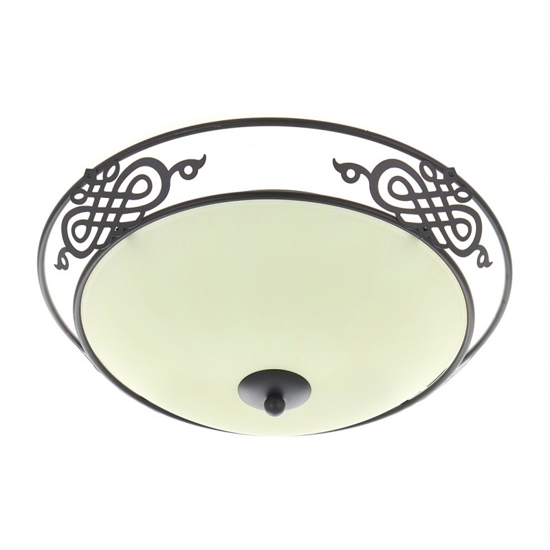 Plafoniera Wales, Negru, 2Xe27, el 2033/40 Bk