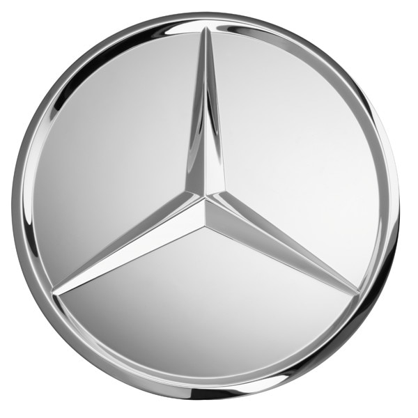 Capacel central janta aliaj, stea crom, fundal crom - Original Mercedes