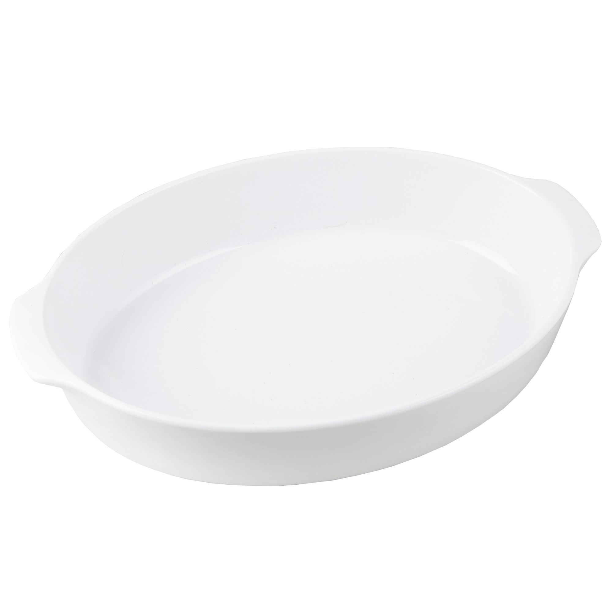 Vas ceramic pentru cuptor Genesis, forma ovala, ⌀32 cm, Alb