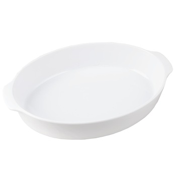 Vas ceramic pentru cuptor Genesis, forma ovala, ⌀32 cm, Alb Vas ceramic pentru cuptor Genesis, forma ovala, ⌀32 cm, Alb