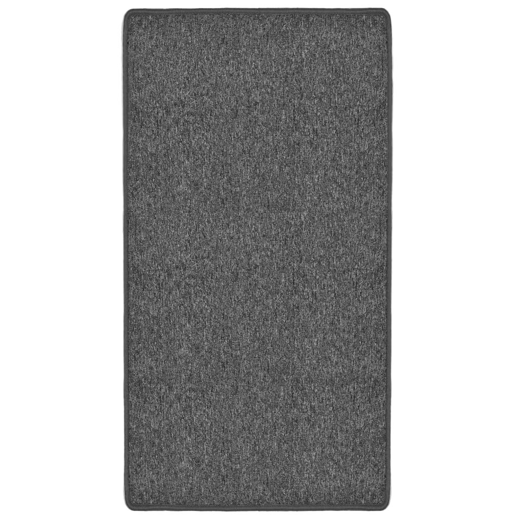 Covor cu fir lung si interior antiderapant, vidaXL, Tesatura, 80 x 150 cm, Maro