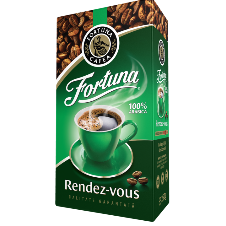 Cafea macinata Fortuna Rendez-Vous 100% Arabica, 250 gr