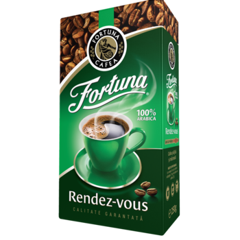 Cafea macinata Fortuna Rendez-Vous 100% Arabica, 250 gr Cafea macinata Fortuna Rendez-Vous 100% Arabica, 250 gr