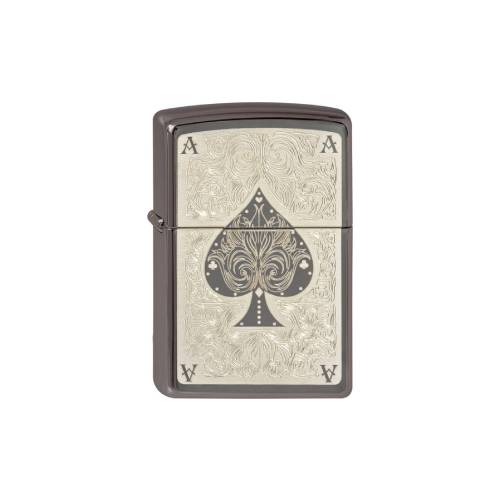 Bricheta Zippo Chrome Black Ace