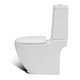 Комплект тоалетна чиния и биде vidaXL, бял, 65 х 40 х 85 см