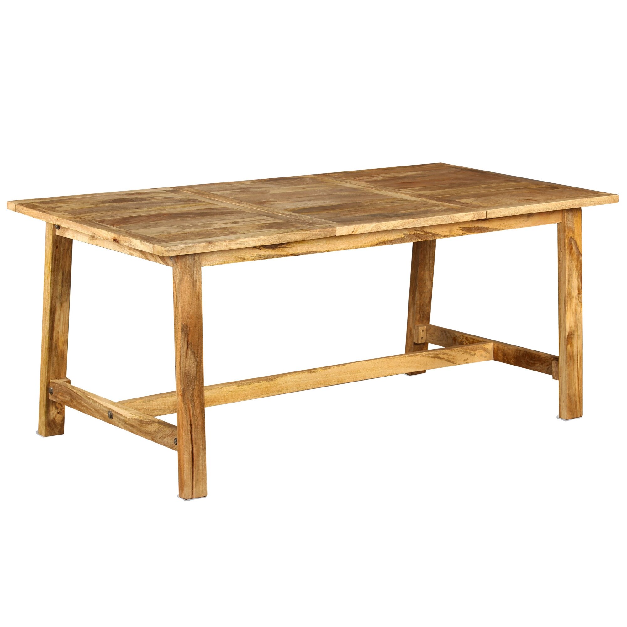 Masa pentru bucatarie, vidaXL, Lemn de mango, lacuita, Maro, 180 x 90 x 76 cm