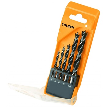 Set de 5 burghie pentru lemn 4-10 mm (Industrial) Set de 5 burghie pentru lemn 4-10 mm (Industrial)