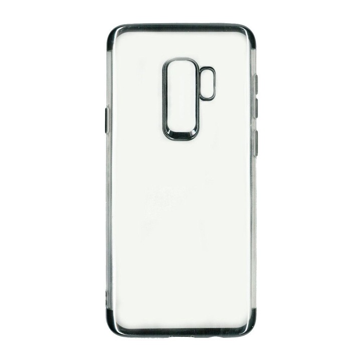 Прозрачен калъф на Samsung Galaxy S9 Plus с черни ръбове