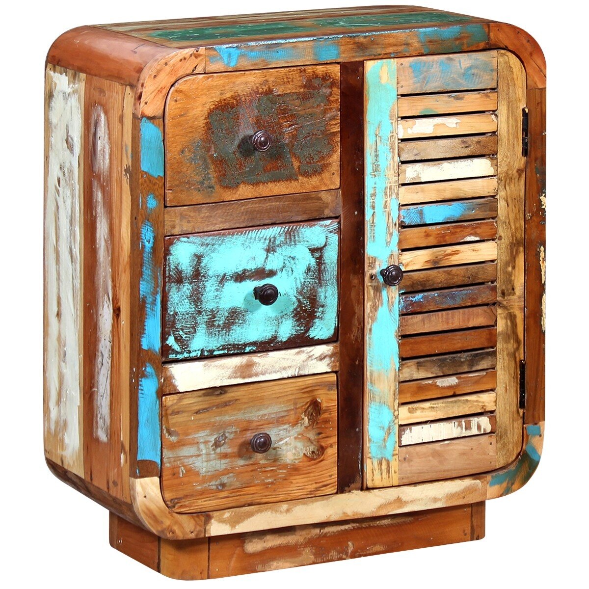 Comoda din lemn masiv reciclat, vidaXL, 60 x 30 x 70 cm