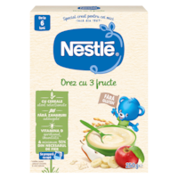 Cereale Orez cu 3 fructe pentru bebelusi Nestle, 250g, de la 6 luni