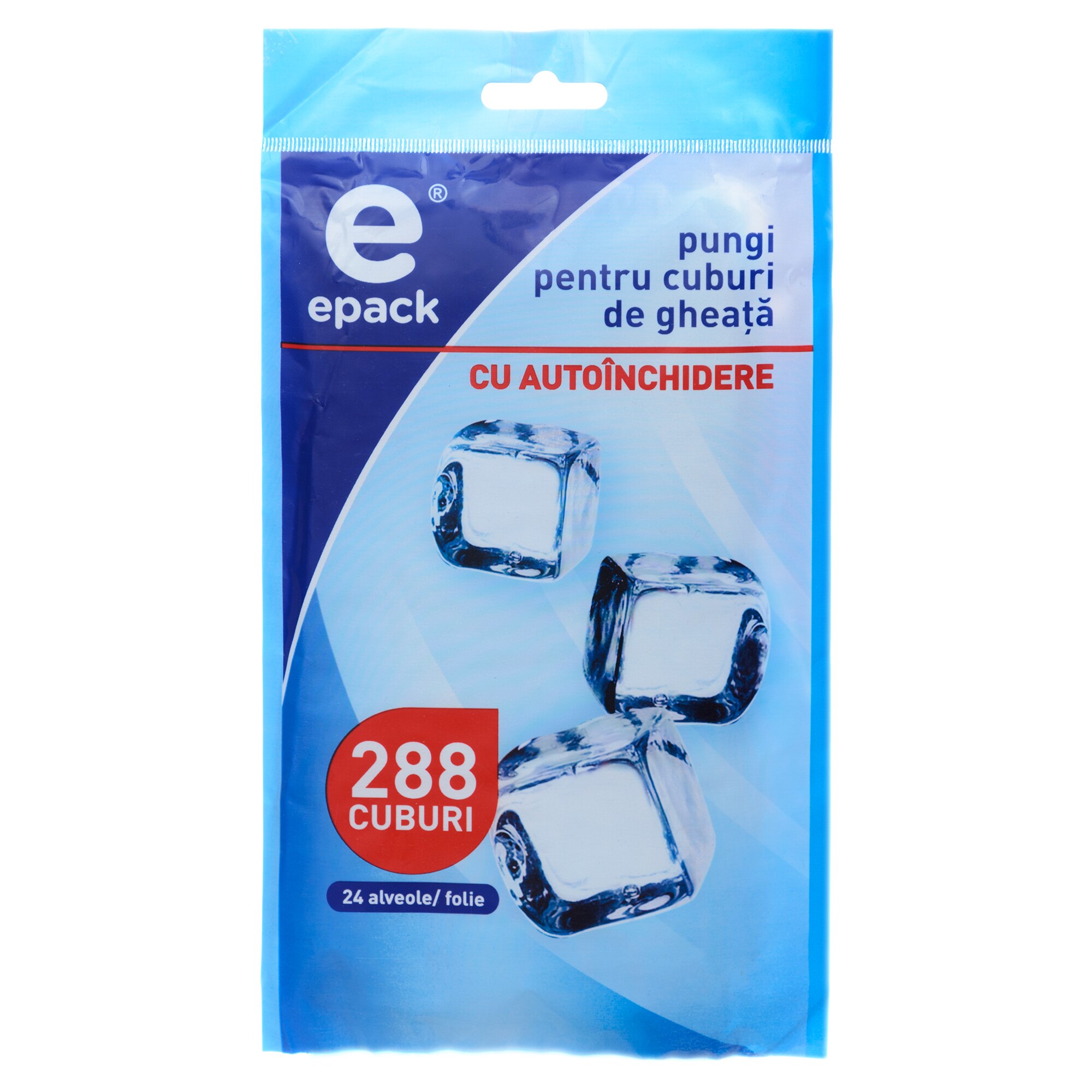 Pungi pentru gheata Epack, 288 cuburi/tipla