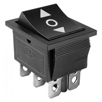 Comutator dublu, ON-OFF-ON, 16A, 250V, 34x31x25mm - 170649 Comutator dublu, ON-OFF-ON, 16A, 250V, 34x31x25mm - 170649