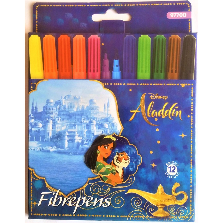 Флумастери 12 цв Fine tip 2.3mm Aladdin