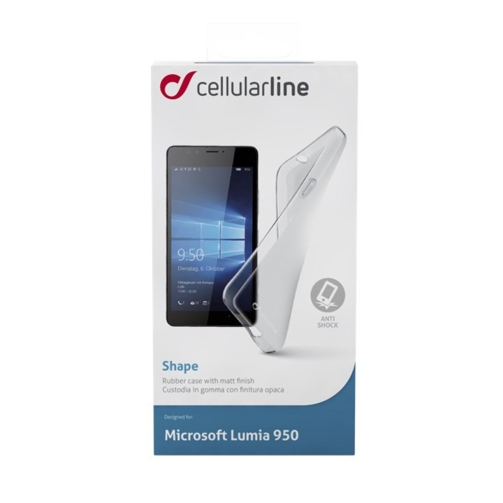 Калъф за телефон Cellular Line Shape, Microsoft lumia 950