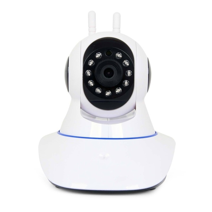 WiFi térfigyelő kamera, 1080px, mozgásérzékelővel, Gonga White