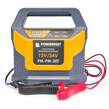 Redresor cu microprocesor pentru baterie 12/24V 30A, Powermat PM-PM-30T Redresor cu microprocesor pentru baterie 12/24V 30A, Powermat PM-PM-30T