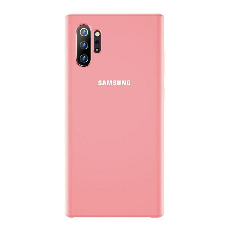 Husa protectie spate silicon soft, pentru Samsung Galaxy Note 10, bumper ultraslim, Roz, BBL1158