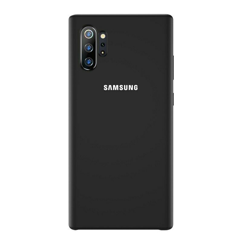 Husa protectie spate silicon soft, pentru Samsung Galaxy Note 10 Plus/Note 10+, bumper ultraslim, Gri, BBL1165