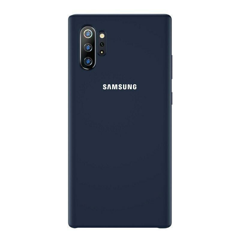 Husa protectie spate silicon soft, pentru Samsung Galaxy Note 10 Plus/Note 10+, bumper ultraslim, Bleumarin, BBL1166