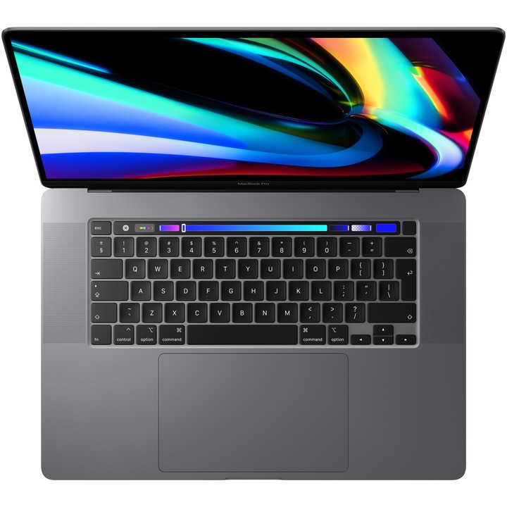 Apple MacBook Pro 16" Touch Bar Laptop, Intel® Core i7 2.60 GHz Processzor, 16 GB, 512 GB SSD, Radeon Pro 5300M 4 GB, Space Grey, INT KB