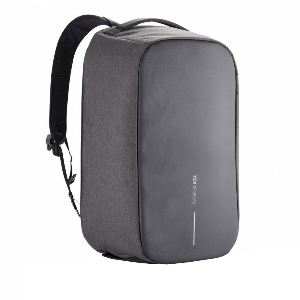 Rucsac sport casual, antifurt, XD by AleXer, 9IA19333, Rpet, Poliuretan, Negru, breloc inclus din piele ecologica si metal