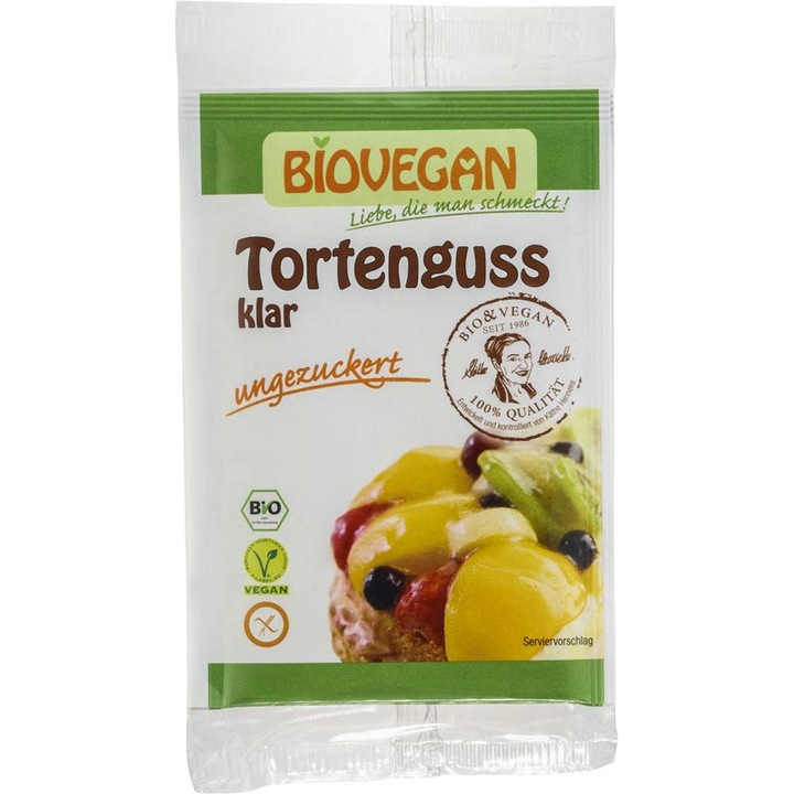 Gelatina vegana incolora fara gluten bio, 2x6g, Biovegan