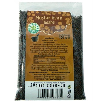 Mustar Boabe Herbavit 100gr Mustar Boabe Herbavit 100gr