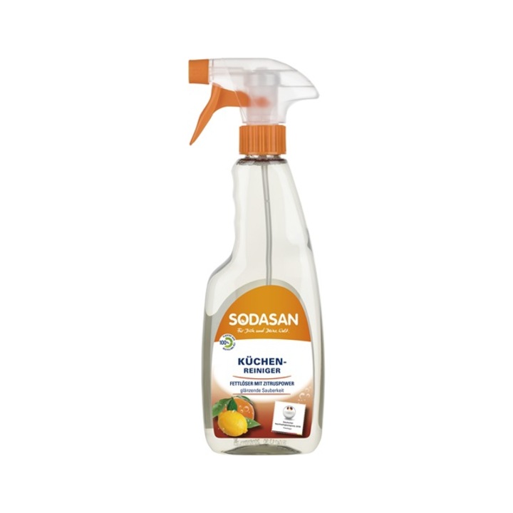 Solutie cu pulverizator pentru curatat bucataria, 500ml, Sodasan