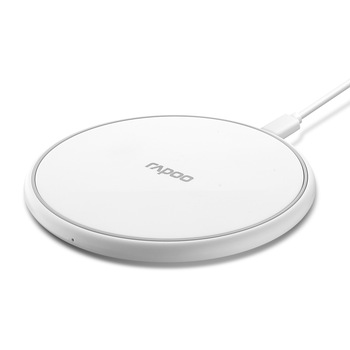 Incarcator wireless RAPOO XC100, Qi, 7.5/10W, Alb Incarcator wireless RAPOO XC100, Qi, 7.5/10W, Alb