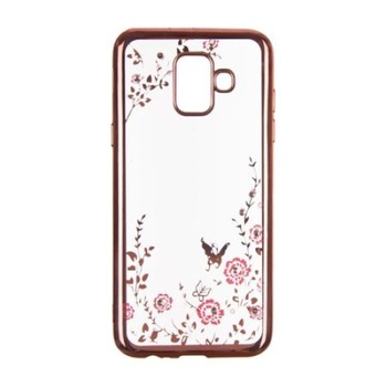 Husa de protectie Nokia 5 - Diamond Fluturi Roz-Auriu Husa de protectie Nokia 5 - Diamond Fluturi Roz-Auriu