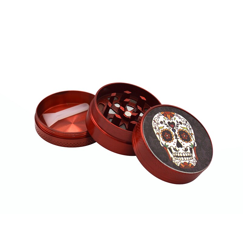 Grinder Calavera Toro, Rosu