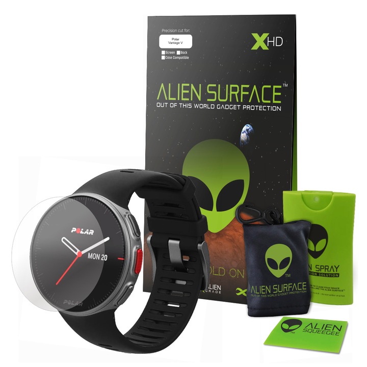 Alien Surface XHD fólia, Polar Vantage V, képernyővédő 1+2 Grid + Alien Fiber ajándék
