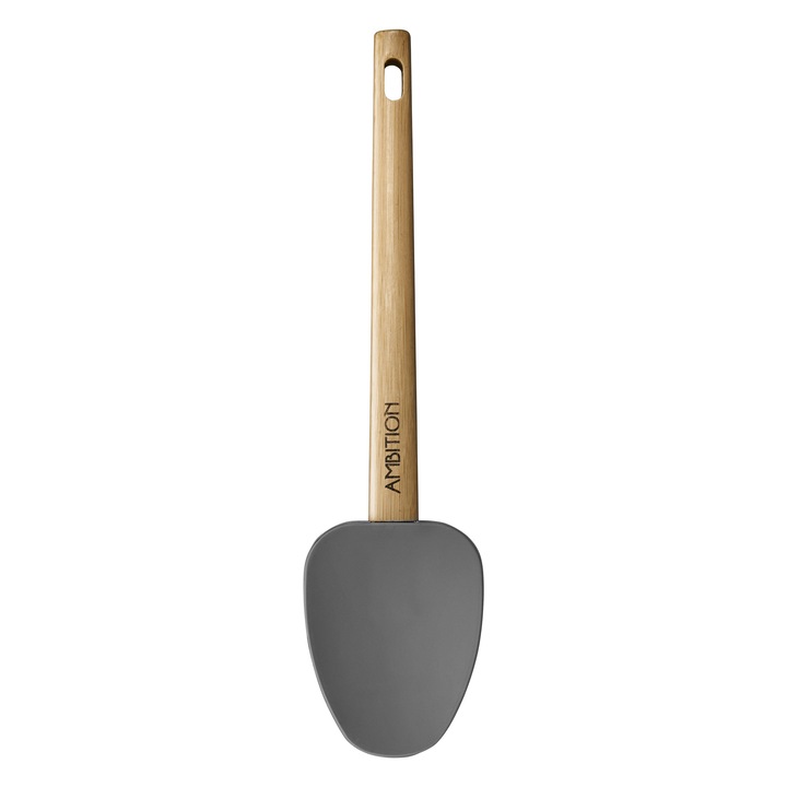 Spatula 18.5cm, Ambition, Nordic, bambus, gri