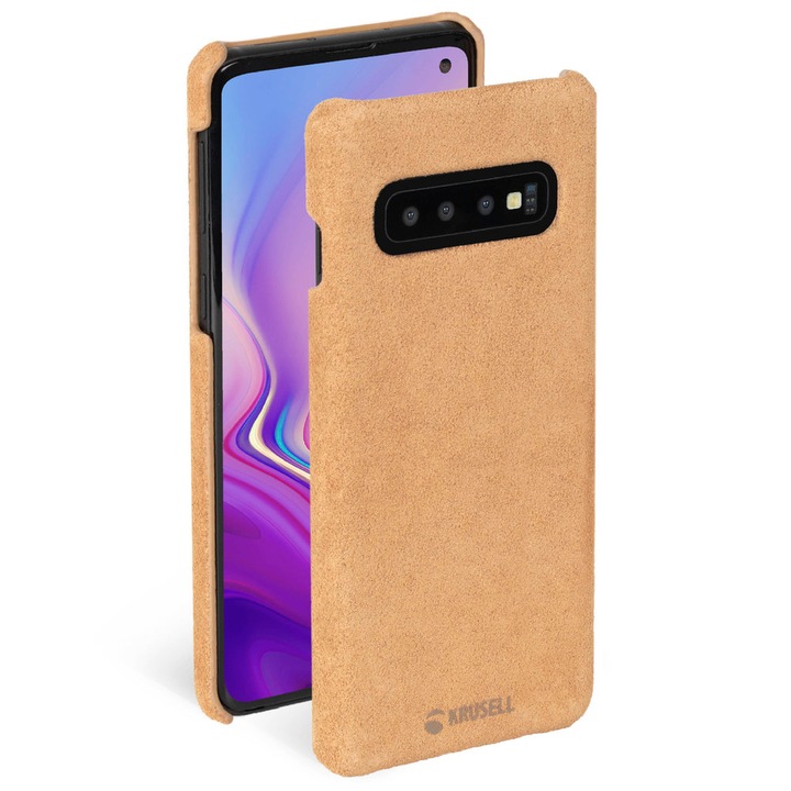 Husa telefon, Krusell, Pentru Samsung Galaxy S10, Bej