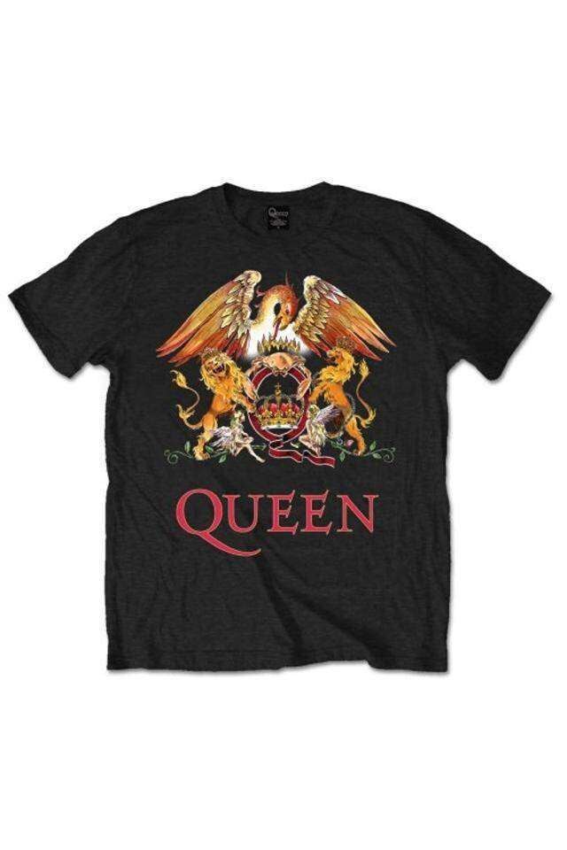 Tricou negru pentru barbati: Queen - Classic Crest, Negru, L